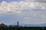出现“雨幡”奇景，北京今天的云像“天空之城”
